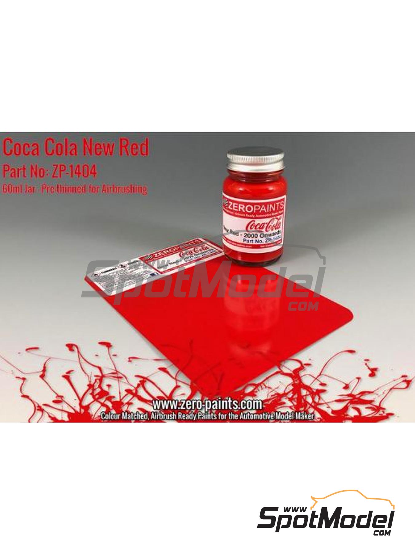 Zero Paints ZP1404 Paint for airbrush Coca Cola New Red 1 x 60ml (ref